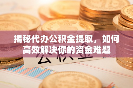 仙居揭秘代办公积金提取，如何高效解决你的资金难题