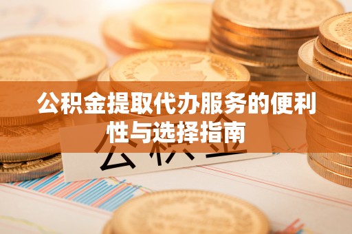 仙居公积金提取代办服务的便利性与选择指南