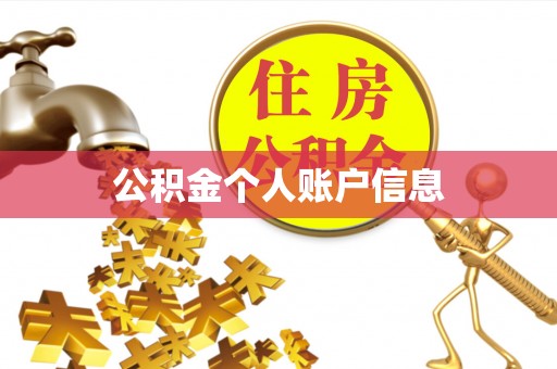 仙居公积金个人账户信息