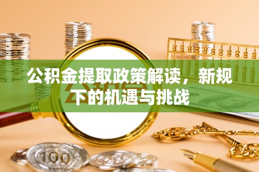 仙居公积金提取政策解读，新规下的机遇与挑战
