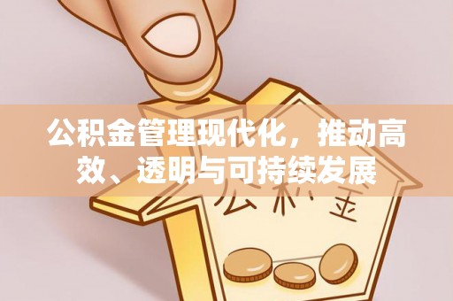 仙居公积金管理现代化，推动高效、透明与可持续发展