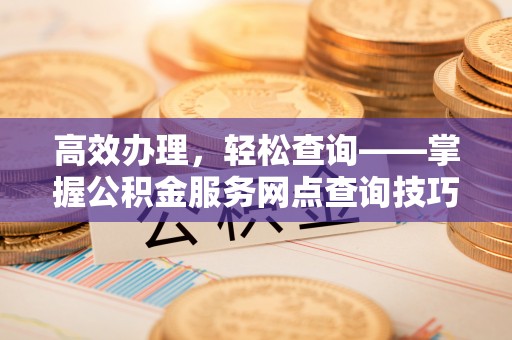 仙居高效办理，轻松查询——掌握公积金服务网点查询技巧