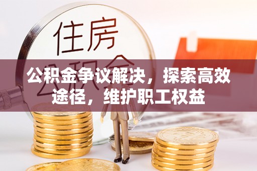 仙居公积金争议解决，探索高效途径，维护职工权益