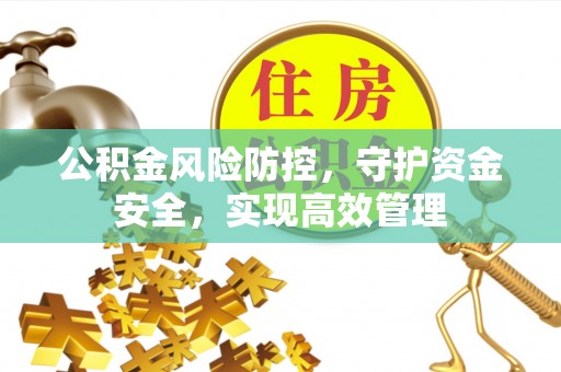 仙居公积金风险防控，守护资金安全，实现高效管理