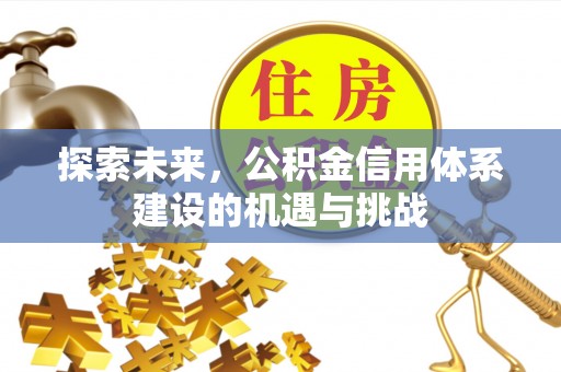 仙居探索未来，公积金信用体系建设的机遇与挑战